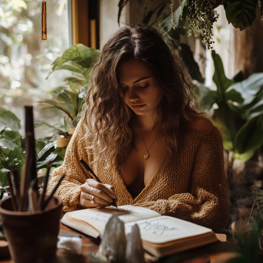 woman writing